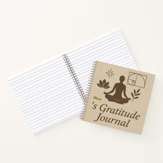 Personalized Gratitude Journal Notitieboek (Binnen)
