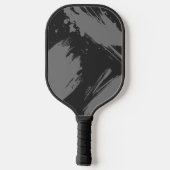 Personalized Gray Abstract Custom Name Pickleball Paddle (Achterkant)