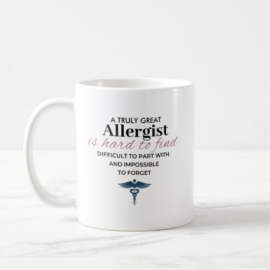 Personalized Great Allergist Quote Koffiemok (Links)