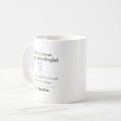 Personalized Great Anesthesiologist Appreciation  Koffiemok (Voorkant links)