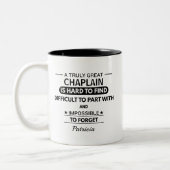 Personalized Great Chaplain Appreciation  Tweekleurige Koffiemok (Links)