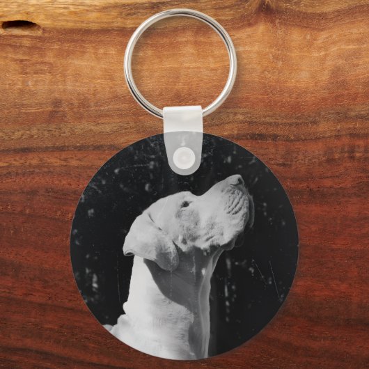 Personalized Great Dane – Minimalist  Sleutelhanger (Achterkant)