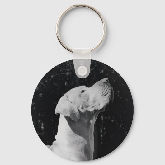 Personalized Great Dane – Minimalist  Sleutelhanger (Achterkant)