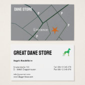 Personalized Great Dane Store Visitekaartje (Voorkant /achterkant)