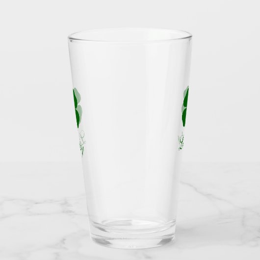 Personalized Green Clover Irish Glas (Rechts)