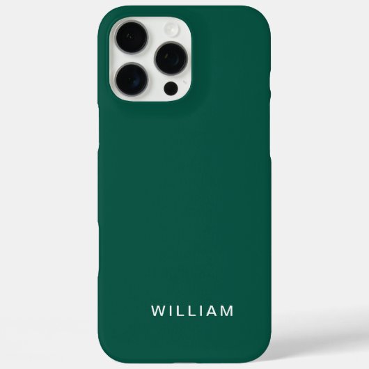 Personalized Green Colour iPhone Case with Custom (Achterkant)