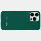 Personalized Green Colour iPhone Case with Custom (Achterkant (horizontaal))