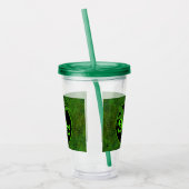 Personalized Green Dinosaur Hide Acryl Drinkbeker (Links)
