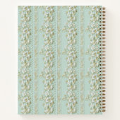Personalized Green Floral Notebook Notitieboek (Achterkant)