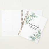 Personalized Green Foliage  Planner (Display)