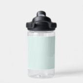 Personalized Green Mint Plastic Bottle for Kids Waterfles (Achterkant)