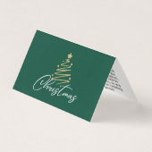 Personalized Green New Year Celebration Cards Kaart (Voorkant)