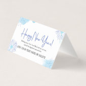 Personalized Green New Year Celebration Cards Kaart (Achterkant)