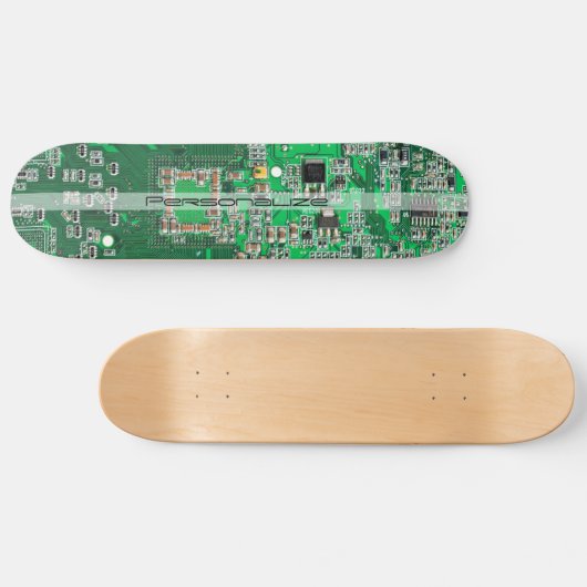 Personalized Green PCB Circuit Board for IT Pros Persoonlijk Skateboard (Horizontaal)