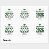 Personalized GreenClass of 2026 Graduation Sticker (Vel)