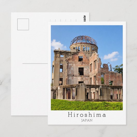 Personalized, Greetings from Hiroshima, Japan Briefkaart (Voorkant / Achterkant)