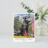 Personalized, Greetings from TOKYO, Hachiko, Japan Briefkaart (Staand voorkant)