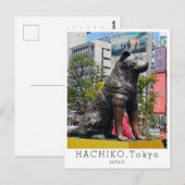 Personalized, Greetings from TOKYO, Hachiko, Japan Briefkaart (Voorkant / Achterkant)