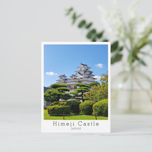 Personalized, Greetings Himeji Castle, Japan Briefkaart (Staand voorkant)