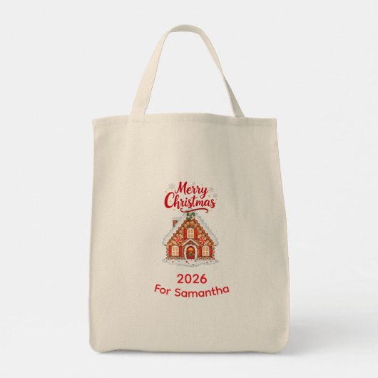 Personalized Grocery Tote - Custom Reusable Bag Tote Bag (Achterkant)