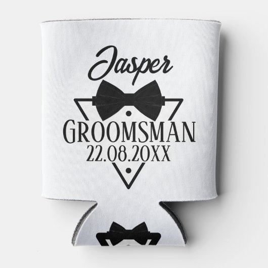 Personalized Groomsman Blikjeskoeler (Voorkant)