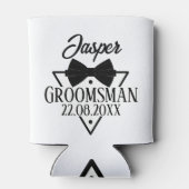 Personalized Groomsman Blikjeskoeler (Achterkant)
