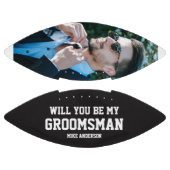 Personalized Groomsmen Engraved Wedding Party  American Football (Panelen)