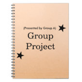 Personalized Group Project File Folder Design Notitieboek (Voorkant)