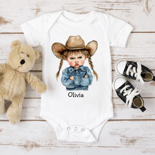 Personalized Grumpy Cowgirl Romper