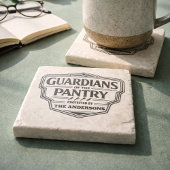 Personalized Guardians of the Pantry Stone Coaster Stenen Onderzetter