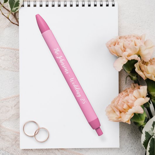 Personalized guest book, wedding zwarte inkt pen