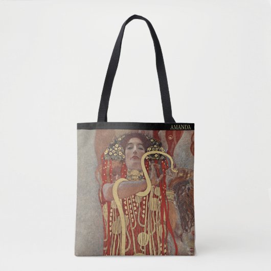 Personalized Gustav Klimt Hygieia  Tote Bag (Voorkant)