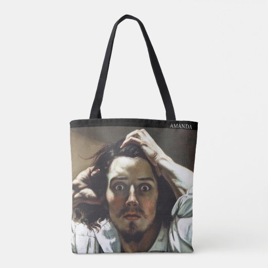 Personalized Gustave Courbet Desperate Man Tote Bag (Achterkant)