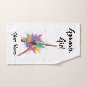 Personalized Gymnastics Girl - Towel Handdoek (Handdoek)