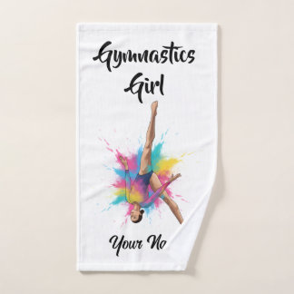 Personalized Gymnastics Girl - Towel Handdoek