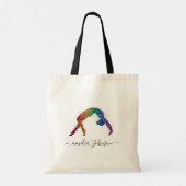 Personalized Gymnastics Glitter   Tote Bag (Achterkant)