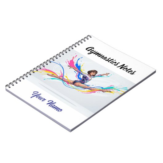 Personalized Gymnastics Notes Notitieboek (Linkerzijde)