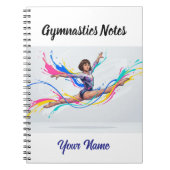 Personalized Gymnastics Notes Notitieboek (Voorkant)