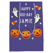 Personalized Halloween Birthday Medium Cadeauzakje (Achterkant)