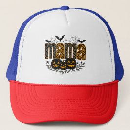 Personalized Halloween Mama – Cute Spooky Trucker Pet
