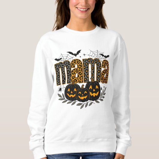 Personalized Halloween Mama – Cute Spooky Trui (Voorkant)