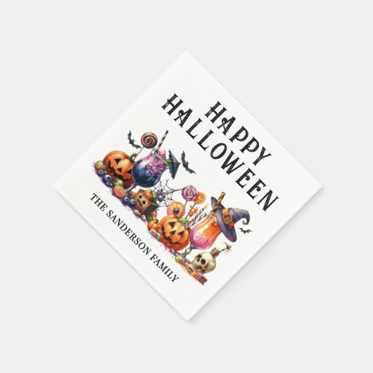 Personalized Halloween Party Servet (Hoek)