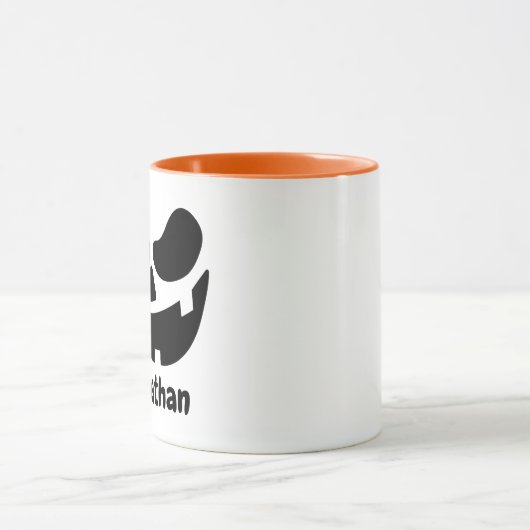 Personalized Halloween Pumpkin Mug Mok (Midden)