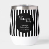 Personalized Halloween RIP Black and White Stripe (Voorkant)