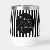 Personalized Halloween RIP Black and White Stripe (Achterkant)