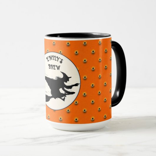 Personalized Halloween Witch Mug Mok (Voorkant rechts)