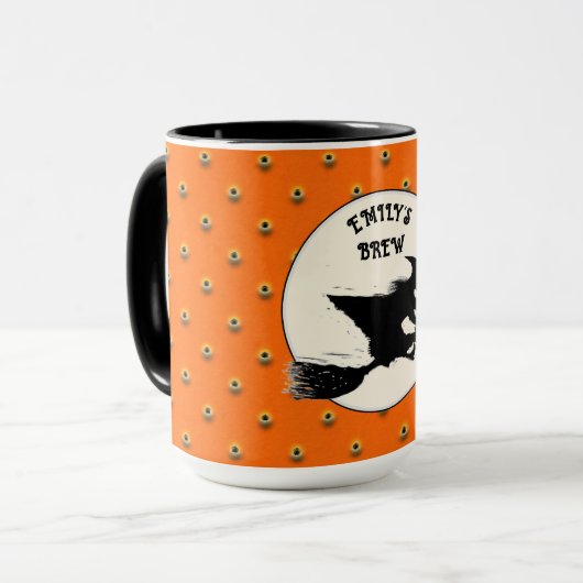 Personalized Halloween Witch Mug Mok (Voorkant links)