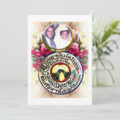 Personalized Hand carved Gourd Wedding Gift Card Feestdagenkaart (Staand voorkant)