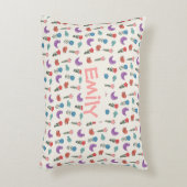 Personalized Hand-Drawn Folk Art Floral  Accent Kussen (Voorkant(Verticaal))