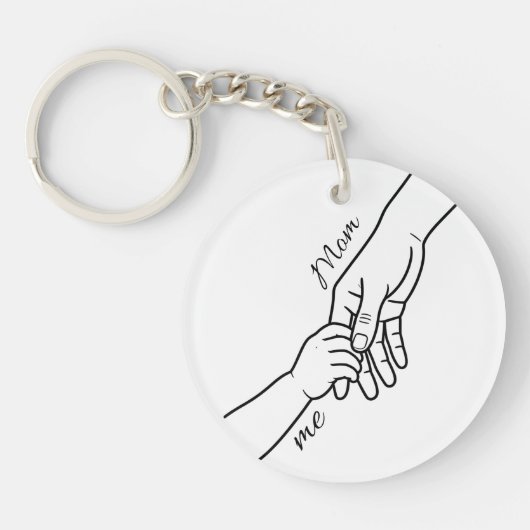 Personalized Hand Holding Keychain (Voorkant)